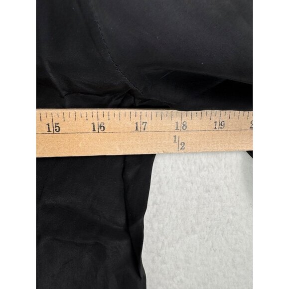 J.crew Tie-neck top‎ in crepe de chine black preppy flowy sz 0 - Picture 6 of 8